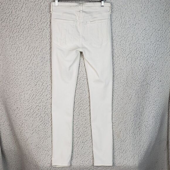 Rag and Bone Skinny Jeans Women 28 White Stretch High Rise Minimalist - Picture 2 of 11